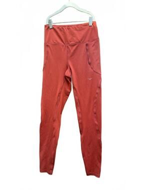 Hoka Rust Red Woman's Small Athletic Leggings with Pockets